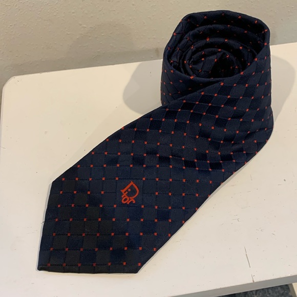 CHRISTIAN DIOR SILK TIE - Picture 1 of 5